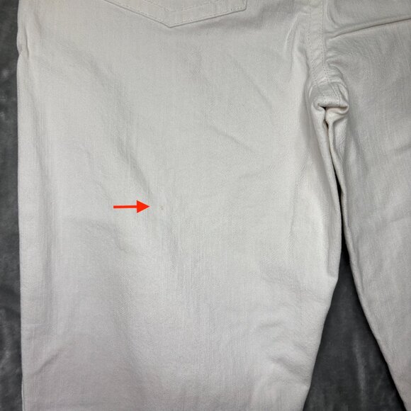 Christopher & Banks Petite Womens Mid Rise Capris Jean Size‎ 8P White Stretch - Picture 11 of 14